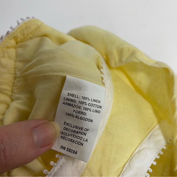 THE CHILDREN’S PLACE Dress Linen Yellow Size 10 Sleeveless Sundress Lined - Picture 12 of 14